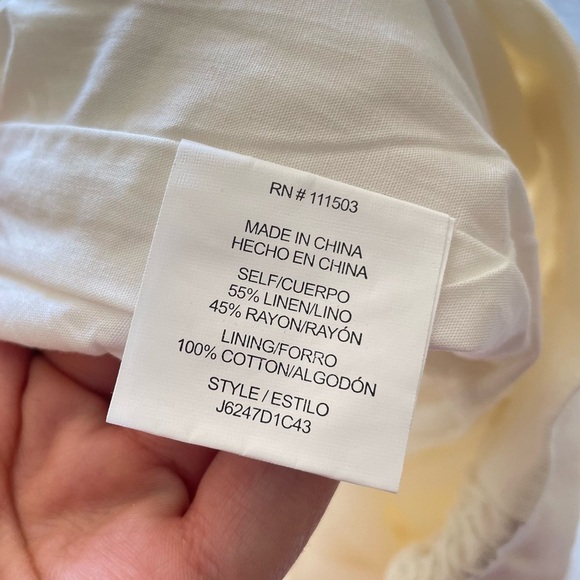 June & Hudson High Waist Linen Trouser Pants - Picture 7 of 7